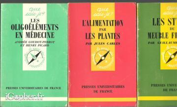 Livres de la collection Que sais-je ? (au choix)