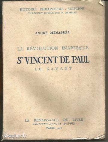 Livre : La révolution inaperçue St Vincent de Paul le Savant