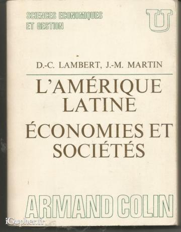 Livre : L'Amérique Latine - économies et sociétés