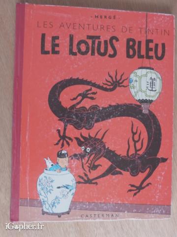 BD Tintin : Le Lotus Bleu  (EO 1946 B1)