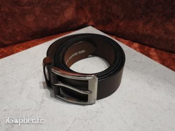 Ceinture en cuir marron