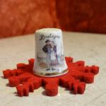 Dé à coudre Bretagne (couple traditionnel)